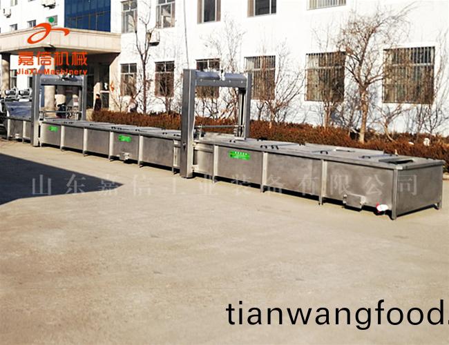 凍(dong)魚(yu)盤(pan)解(jie)凍清洗機(jī) 刀魚(yu)段(duan)鑵頭成套流水(shui)線設(shè)備(bei)
