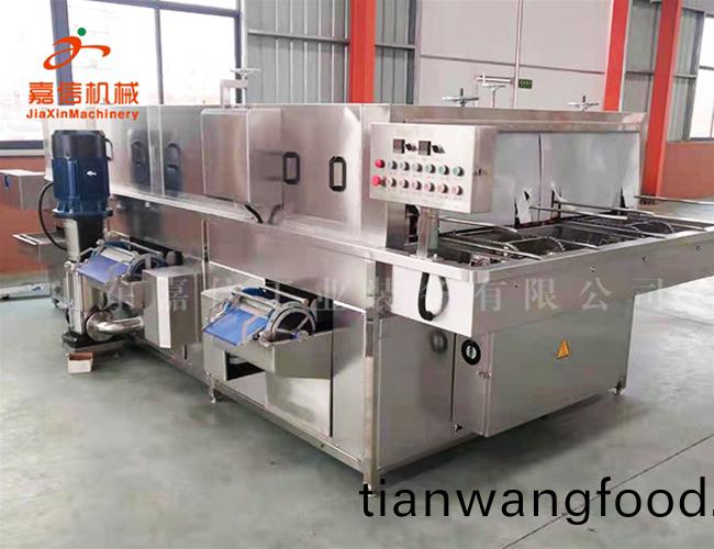 新型(xing)食品(pin)週(zhou)轉(zhuǎn)箱(xiang)清(qing)洗機(jī) 託(tuo)盤(pán)清(qing)洗機(jī)