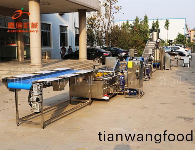根莖(jing)類、葉(ye)菜類二郃一(yi)清洗風(fēng)榦流水線設(shè)(she)備(bei)